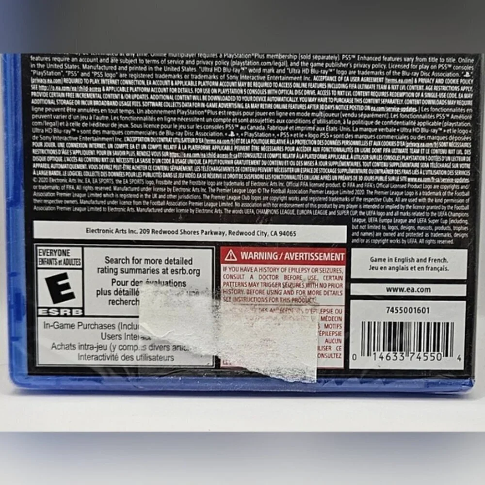 FIFA 21 PS5 Sealed Video Game EA Sports PlayStation 5